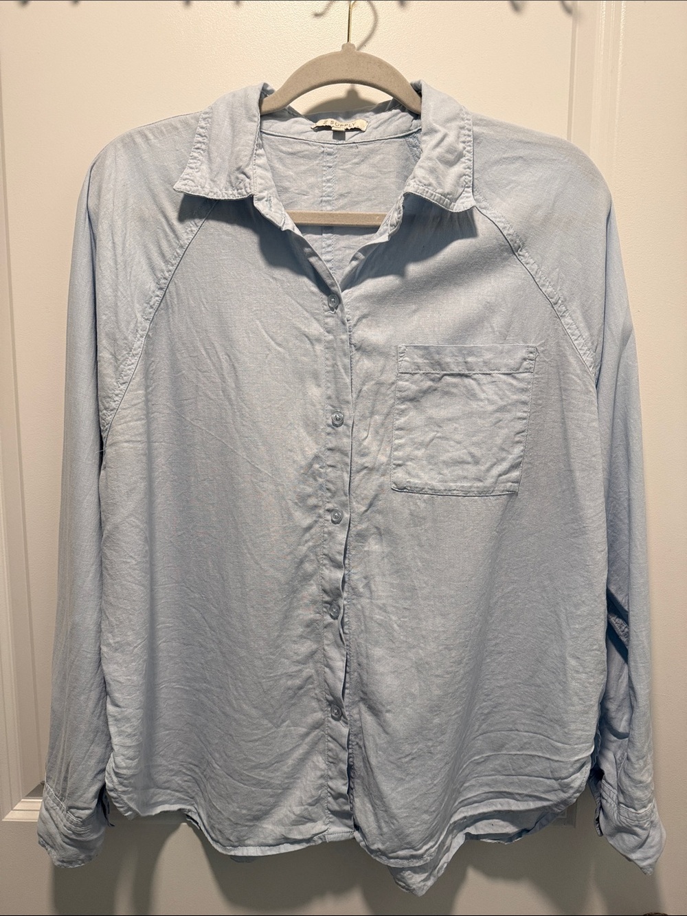 Z Supply Linen Blend Button Down Shirt